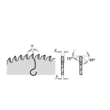 Диск пильный 250x30x2,8/2,2 -3° MATB Z=80 CMT 222.080.10M