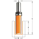 Фреза концевая CMT обгонная с подшипником D=19,0 I=50,8 S=1/2 L=92,0 812.691.11B