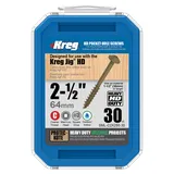Саморезы Kreg Jig HD из закаленной стали c покрытием Protec-Kote 6,4 х 63,5 (30 шт.)