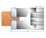 Комплекты регулируемых фрезерных головок для выборки четверти и пазов со сменными ножами FREUD T198M