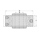 Фреза насадная F=50 D=120 (алюм.) смен.ножи SP (кейс) CMT 692.120.50