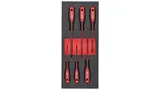 Ложемент Milwaukee с отвертками TORX набор 6ед. (T10/T15x75, T20/T25x100, T30/T40x125)