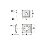 нож твердосплавный 12x12x1,5 F1730 CMT 790.120.00