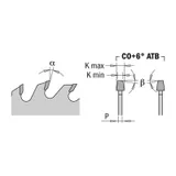 Диск пильный 125x20x3,1-4,0/2,2 0° CO+6°ATB Z=24 CMT 288.725.24H