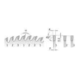 Диск пильный 250x30x3,2/2,2 10° FFT Z=78 CMT 295.078.10M