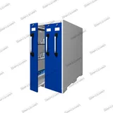 Шкаф с 3 выкатными секциями Ш-300мм СХ.S3/1210L