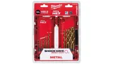 Набор Сверл по металлу shockwave Milwaukee HSS-G TIN RED HEX (10 шт)