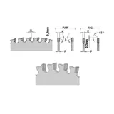 Диск пильный 300x30x2,2/1,8 10° 8° FWF Z=80 1800 об/мин CMT 226.580.12M
