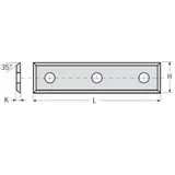 нож твердосплавный 50x9x1,5 F1730 CMT 790.500.09