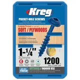 Саморезы Kreg Jig Blue-Kote 4,0 х 31,8 Maxi-Lock (1200 шт.)