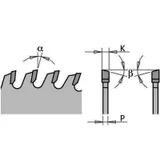Диск пильный 250x35x3,2/2,2 5° 15° ATB Z=80 CMT 285.080.10R