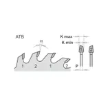 Возможно исполнение конической формы зубьев ATB