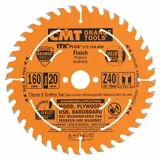 Диск пильный 160x20(+16)x1,7/1,1 16° 10° ATB + 8° SHEAR Z=40 CMT 272.160.40H