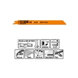 Пилки сабельные 5 штук  для  дерева и металла(BIM) 225x2,5x10TPI CMT JS1122HF-5