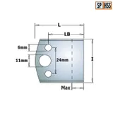 Комплект из 2-х ограничителей 50x5 CMT 691.599